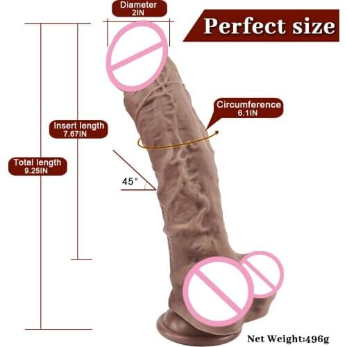 Skin Feeling Realistic Dildo Soft Material Huge Big Penis with Suction Cup Sex Toys for Woman G-Spot Orgasm Sex Products