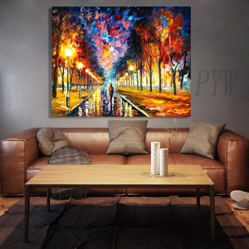 Nordic Modern Abstract Coloring Poster Hand Painted Oil Painting On Canvas For The Living Room Wall Art Home Decoration Luxury