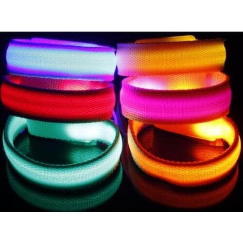 Event Party Concerts Bars Decoration Supplies LED Light Up Bracelets Flashing Wristband LX4471