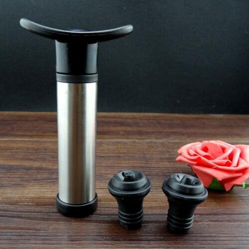 Steel Bottle Stopper Vacuumizing refreshment Red Wine Cork