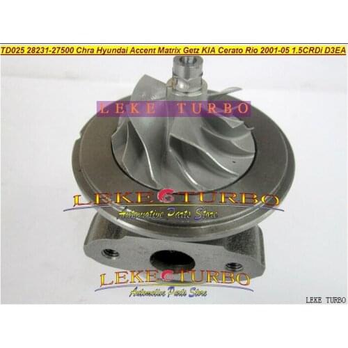 Turbo cartridge chra TD02 49173-02612 49173-02610 28231-27500 2823127500 For Hyundai Accent Getz Matrix D3EA 1.5L 1.5 CRDI 60KW