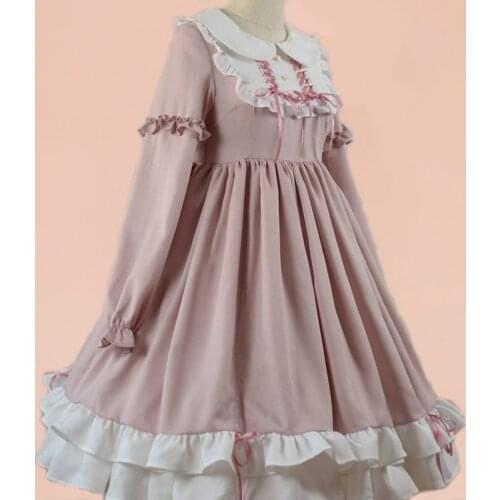 NONSAR Vintage Princess Women Lolita Dress Sweet Lace Angel Bowknot High Waist Victorian Kawaii Girl Gothic Lolita New