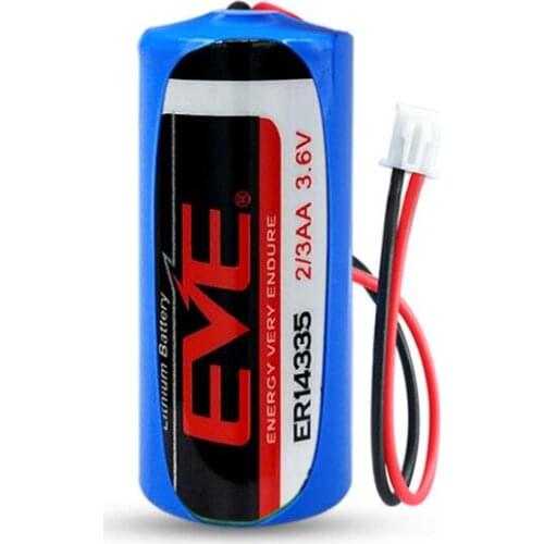 1PCS ER14335 3.6V lithium battery 2/3AA with plug