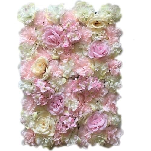 20pcs/set Silk Rose Artificial Flowers for 2.4mX2m Wedding Flower Wall Romantic Wedding Background Decoration
