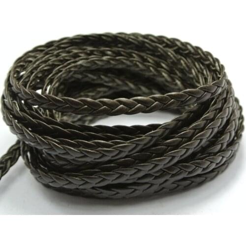 32.8 Feets Brown Flat Braided Leatherette String Jewelry Cord 5X1mm