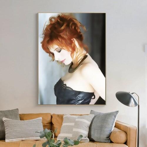 5D Full drill Diamond Painting Kits Famous Musician Mylene Farmer Image DIY Diamond Embroidery Woman Diamond Mosaic Handcraft