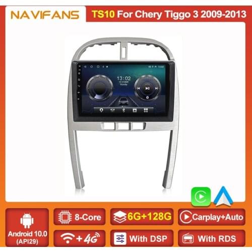 API30 DSP RDS 6G+128G Android 11 Car Radio for Chery Tiggo 3 2009-2013 DVD Player GPS Navi 4GLte Multimedia IPS Split Screen BT