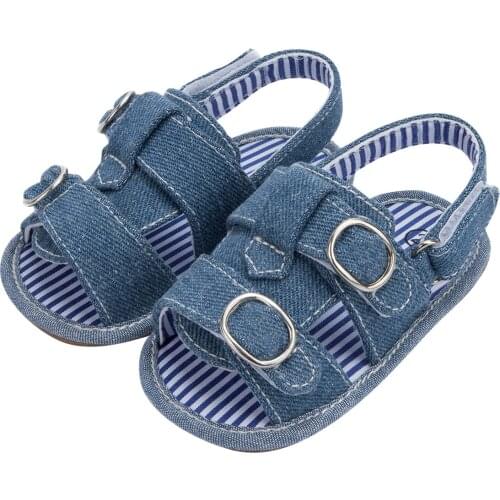 Fashion Newborn Infant Baby Girl Striped Soft Toddlerr Shoes Infants Summer Anti-slip Soft-soled Sneaker Sandal Prewalker 0-18M