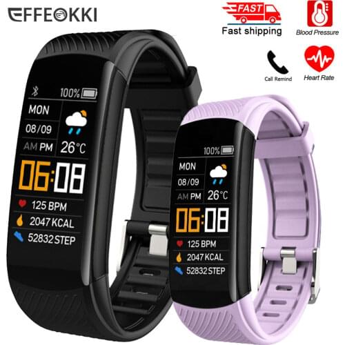 EFFEOKKI C5S Sports Ip67 Waterproof Fitness Bracelet Pedometer Oxygen Heart Rate Monitor Blood Pressure Smart Wrist Watch Band