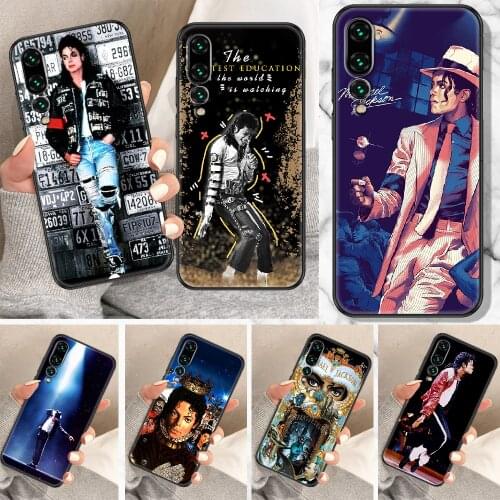 Michael Jackson Phone Case For Huawei P Mate P10 P20 P30 P40 10 20 Smart Z Pro Lite black luxury cell cover art funda 3D prime