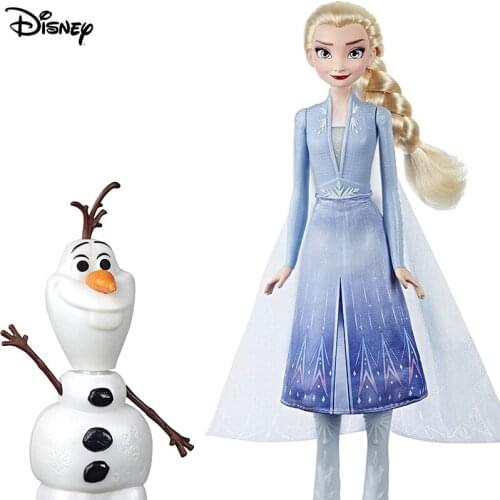 Disney Frozen Talk and Glow Olaf and Elsa Figures Model Doll Remote Control Elsa Activate Talking Dancing Glowing Olaf Toy E5508