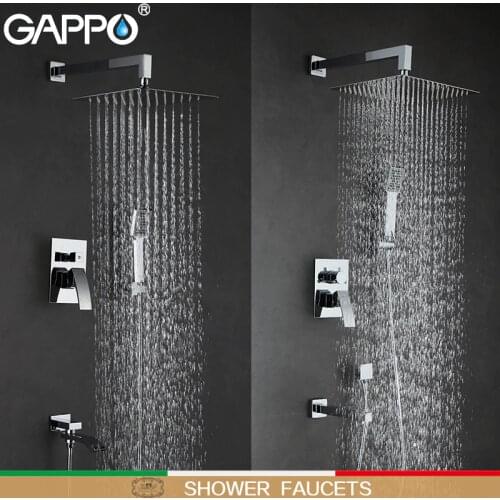 GAPPO Shower Faucets bathroom faucet mixer bathtub taps rainfall shower set wall mounted shower system torneira do chuveiro