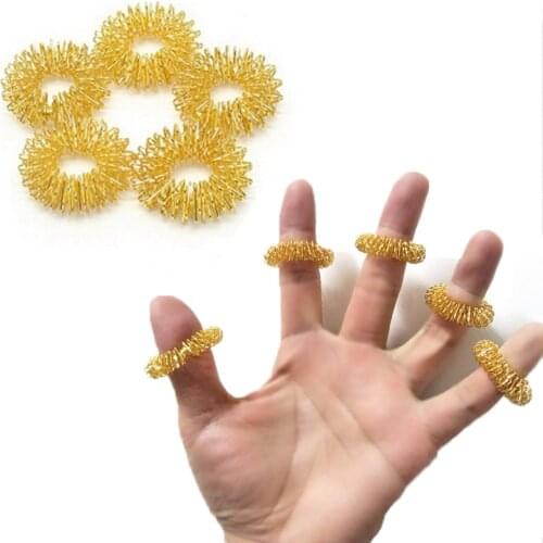 Hot Sale Finger Massage Ring Acupuncture Ring Health Care Body Massager Relax Hand Massage Finger lose Weight