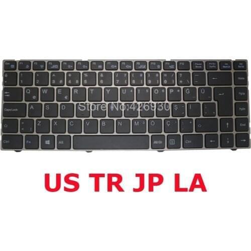 US TR JP LA DOK-V6396A Keyboard For Lengda X300 X300V X300B X300H DOK-V6369A Turkey Latin America Japanese English Brazil