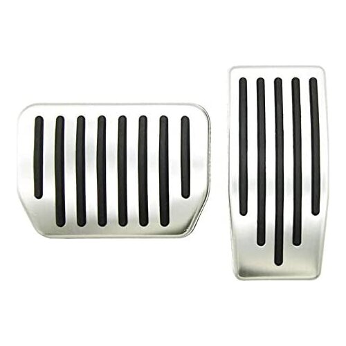 Topfit Model 3 and Model Y Non-Slip Performance Foot Pedals Pads Auto Aluminum Pedal Covers(A Set of 2)