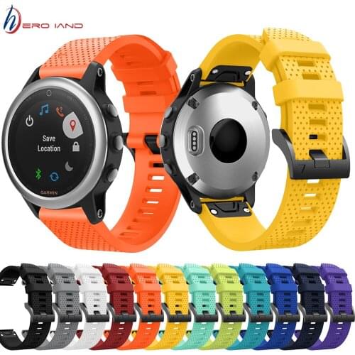 Soft Silicone Bracelet Wrist Strap for Garmin Fenix 5S 6S 6S pro GPS Smart Watch band Replacement 20mm Wrist Band Belt watchband