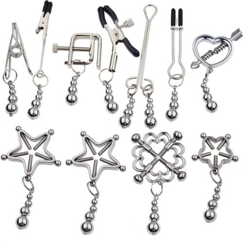 New Arrival Nipple Clamp /Clip Bondage Gear Sex Toys For Women Metal Clip Slave Torture Female Erotic Accessories Stimulate Clit