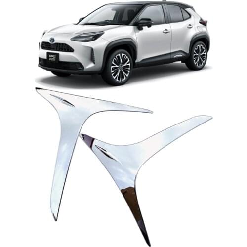 Applicable to 2021 years Toyota Yaris Front Fog lamps Eyebrow Trim Strip decorate modification accessories