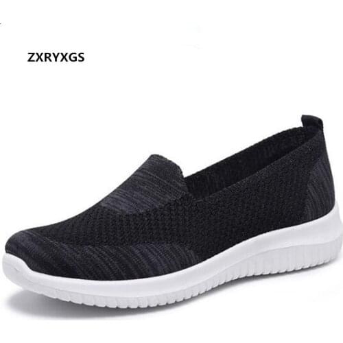Promotion Breathable Mesh Casual Sneakers Women Shoes 2021 New Spring Light Soft Sole Comfortable Shoes Women Flat Shoes