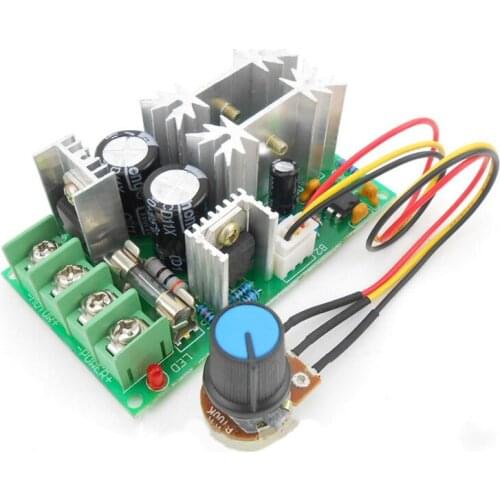 DC 9-60V Motor Speed Control PWM Motor Speed Controller Switch 20A Current Voltage Regulator High Power Drive Module