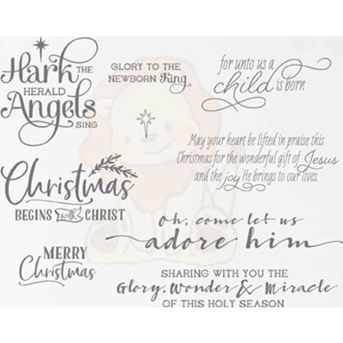 Merry Christmas Words Metal Cutting Dies Stamps Scrapbooking Diary Decor Stencil Embossing Template DIY Greeting Card Handmade