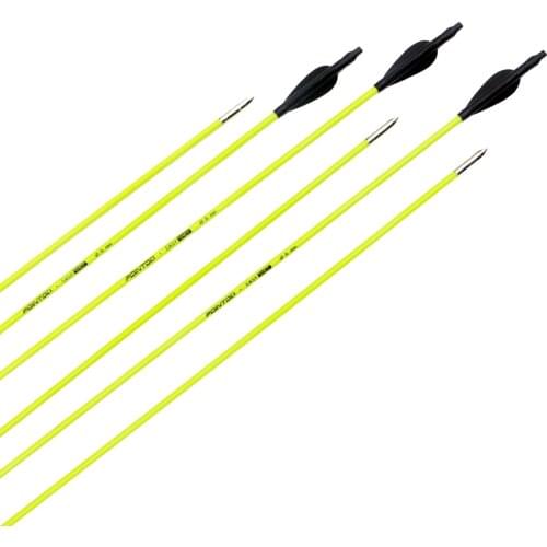 6/12/24PCS Fiberglass Arrows Archery Spine 700 Length 31'' With Bullet Point For Recurve Bow Shooting