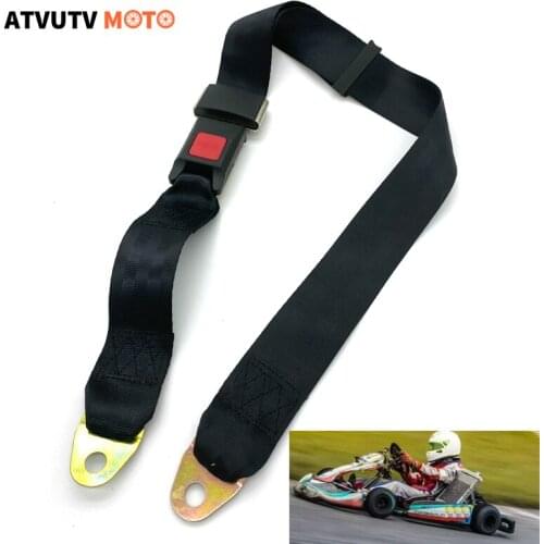 Universal 2 Point 1.2m Safety Adjustable Seat Belt For Car Truck Lap Belt Strap Tool Go Kart
