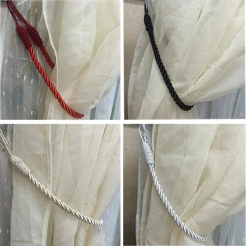 2PCS Curtain Tiebacks Window Drapery Ropes Holdbacks Home Curtain Holder Curtain Decorative Accessories