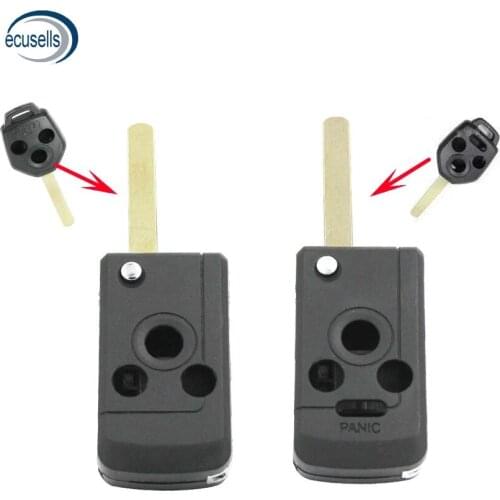 3 Buttons 4 Button Replacement Shell Modified Folding Remote Key Case Fob For Subaru Legacy Forester Outback