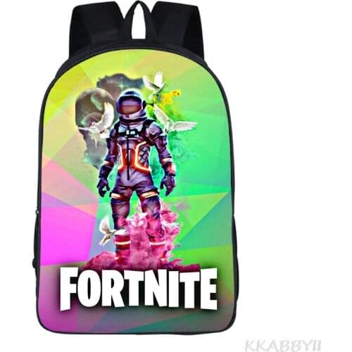 3D Printing FORTNITE Backpack For Kids Games 16inch SchoolBags For Girls Boys Children kindergarten School Backpack