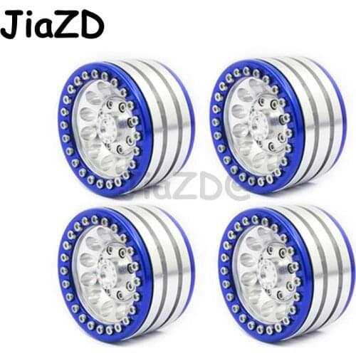 4PCS 1.9" Aluminium Alloy Rock Crawler Beadlock Wheel hub Rim for 1:10 RC Crawler Axial SCX10 90046 TRX4 RC Car Accessories T5