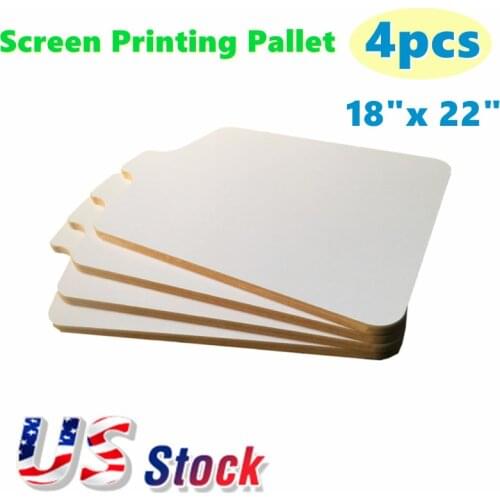 4 pcs-Screen Printing Pallet 18"x 22" Extra Large T-Shirt Printing with No Bracket