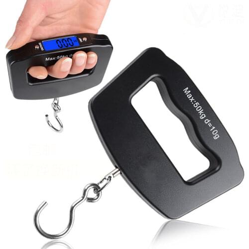 50Kg/10g LCD Digital Electronic Portable Hanging Luggage Weight Hook Scale Kitchen Accessories Cooking Tools Digital Scale