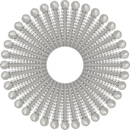 80pcs Dental Orthodontic Ligature Ties Bands for Brackets Braces Grey Elastomeric O-rings Teeth Whitening Dental Lab Equipment