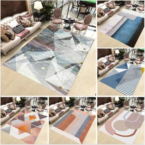 Geometric Abstract Living Room Carpet Floor Mat Home Table Rug Bedroom Decor Home Decor