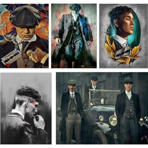 Diamond Painting Full Square/Round Drill Daimond Painting"Peaky Blinders"Mosaic Rhinestone Embroidery Cross stitch home decor