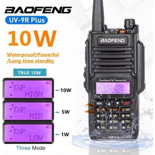 BaoFeng Walkie Talkie UV-10R Two Way CB Radio Transmitter Long Range Baofeng UV10R 128CH VHF UHF 136-174Mhz 400-520Mhz Dual Band
