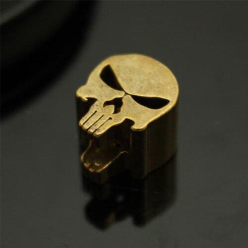 1PC Multiple Styles Retro Brass Oxide EDC Paracord Beads Umbrella Rope Cord Lanyard Pendants Knife Beads Knife Accessories