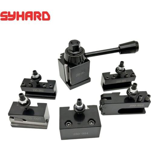 250-000 Wedge Type Quick Change Tool Post Set GIB Tool Post Set Piston Type Post Tool Holder Quick Change Tool Post Set