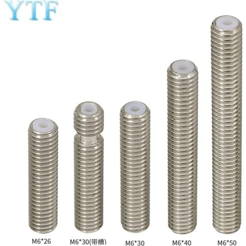 3D Printer Parts MK8 M6 1.75mm Filament Stainless Steel Throat PTFE Tube Nozzle Extruder Tube 10pcs