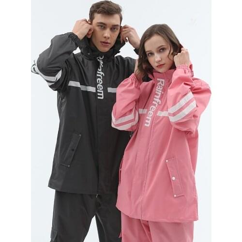 Raincoat Rain Pants Suit Fashion Rainproof Rain Poncho Female Takeaway Full Body Riding Electric Bike Raincoat