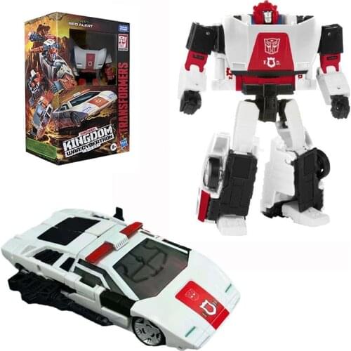 Takara Tomy Transformers Toys Anime Figure Kingdom War for Cybertron Deluxe Class Red Alert Action Toy Figure Toys for Children