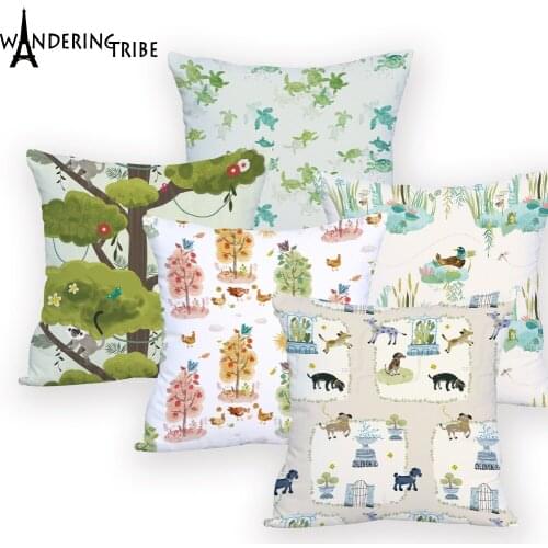 Animal Cover Cushion for Sofa Decorative Interesting Things Throw Pillows Plant Pillows Decorative Living Room Creative Home