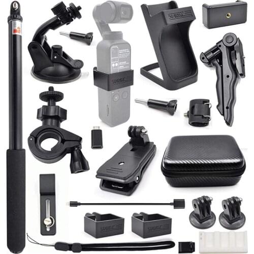 DJI OSMO POCKET Accessories Handheld Gimbal Camera Adapter Mount Suction Cup Tripod Backpack Clip Storage Bag and Expansion Kit