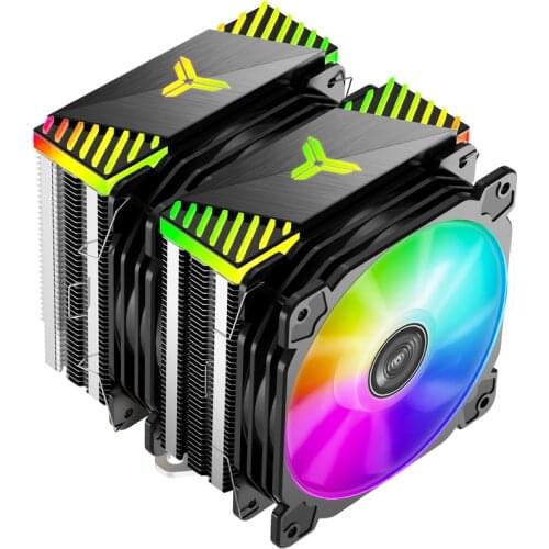 JONSBO CR2000GT CPU Cooler 6 Heatpipe 5V3PIN ARGB Double Tower Dual 120mm 4PIN PWM Silent Cooling FAN Intel 775 115X AMD AM4