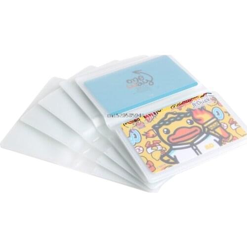 5 x 6Page 24Card double-sided Card Sets Plastic Wallet Insert For Bifold Business Credit Card Holds