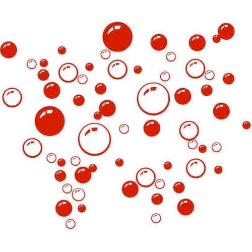 Cute Bubbles Wall Stickers Bathroom Shower Kitchen Removable Decals Art Home Bedroom Decor Wallpaper Waterproof Kids L9E9