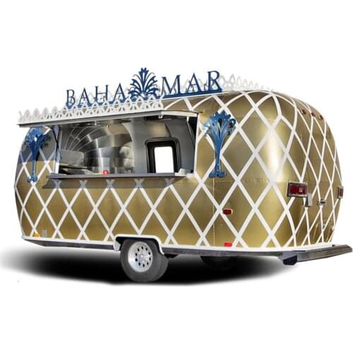 2020 new arrival ice cream hot dog stainless steel Mobile food trailer mobile food cart fast food truck
