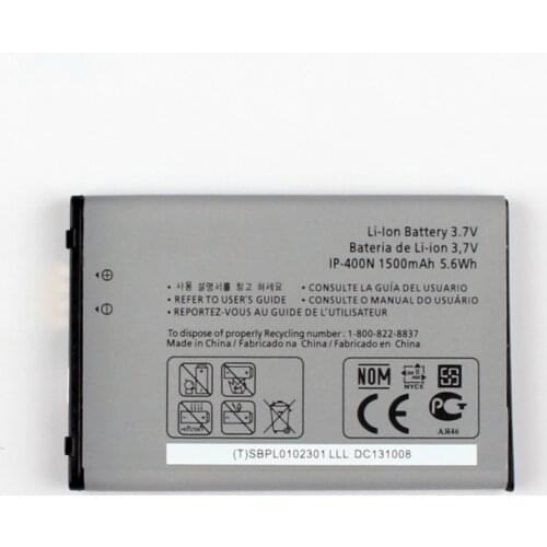 Original P500 Battery for LG OPTIMUS M/C/U/V/T/S/1 VM670 LS670 MS690 P500 P509 P503 P520 LGIP-400N 1500mAh