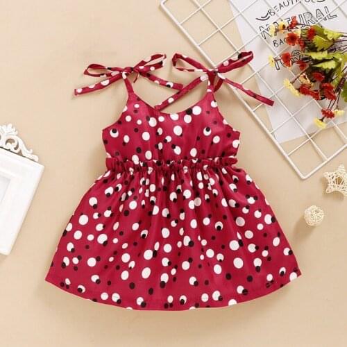 Baby Girl Princess Dresses Summer Girls Dot Print Suspenders Dress Flower Children Kids Dresses For Girls1